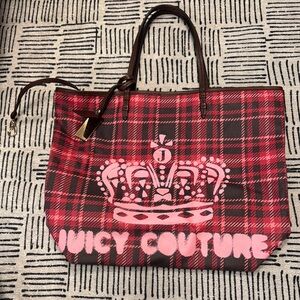 Juicy Couture Red Plaid Women's Bag